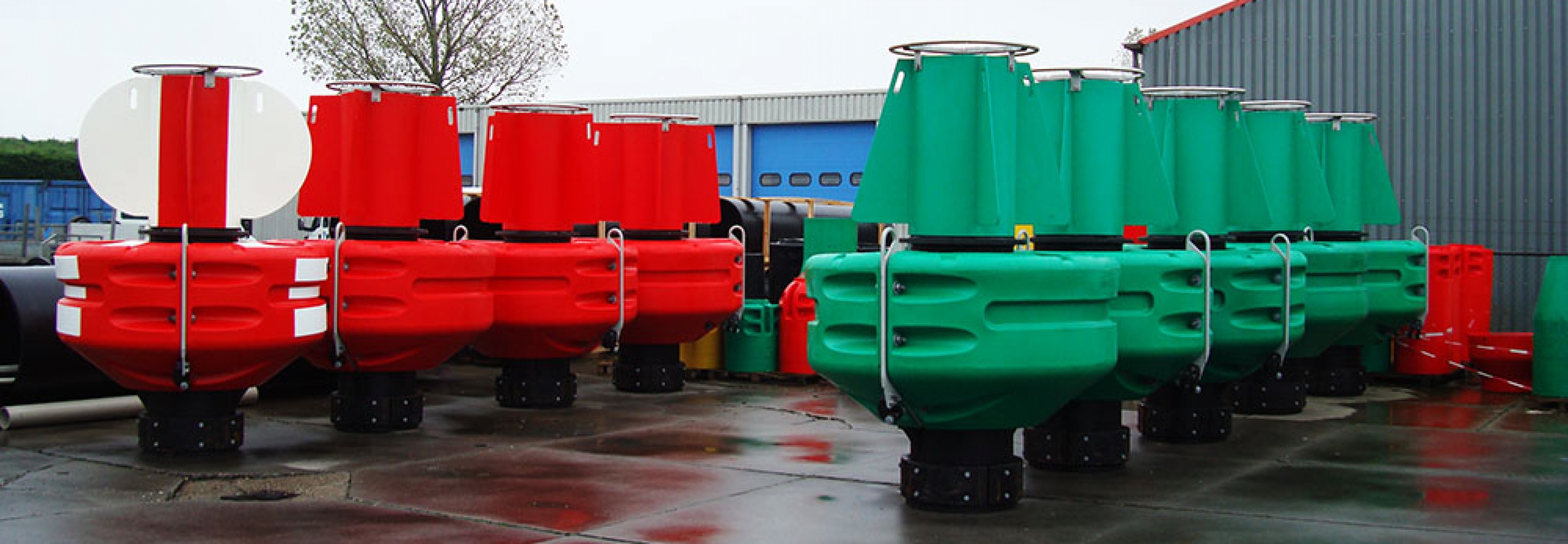 Buoys for the department of Waterways and Public Works